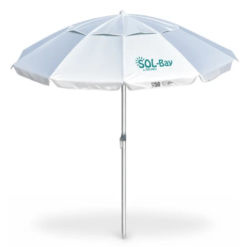 BRUNO ομπρέλα παραλίας αλουμινίου SOL-BAY BRN-0287, 2.2m, UPF 50+, σκελετός Fiberglass, ρυθμιζόμενη