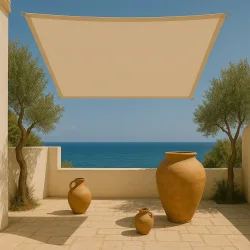 Πανί Σκίασης Τετράγωνο 280gsm Premium 3,6 x 3,6m Άμμου