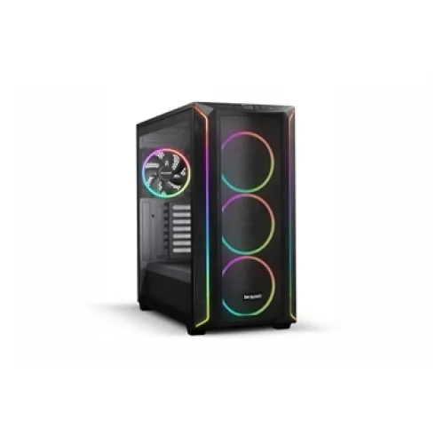 BEQUIET PC CHASSIS SHADOW BASE 800 FX BLACK BGW63, MIDI TOWER ATX, ARGB LIGHTING, W/O PSU, Front: 3x Light Wings 140mm PWM, Rear: 1x Light Wings 140mm PWM, 3YW.