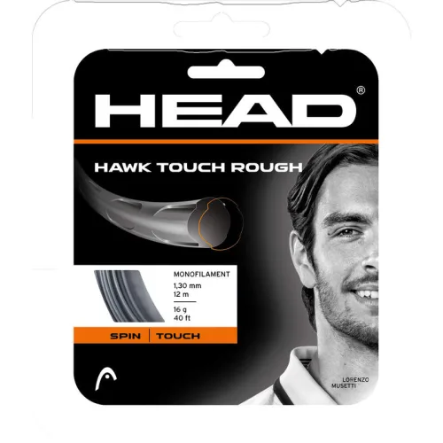 HAWK TOUCH ROUGH 1.25mm/12m BLACK ΧΟΡΔΗ TENNIS HEAD