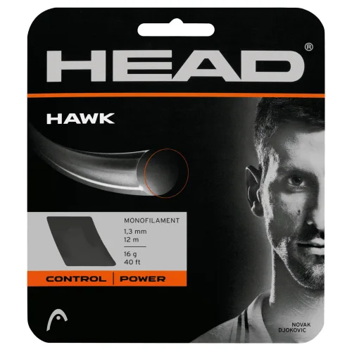 HAWK 1.25mm ΧΟΡΔΗ TENNIS HEAD (Μαύρο / 1.30mm / 12m)