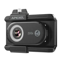 APEXEL φακός μικροσκόπιο για smartphone APL-MS200, 200x zoom, LED/UV