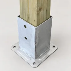 Βιδωτή Βάση Ξύλου 9 × 9 εκ. INOX A2