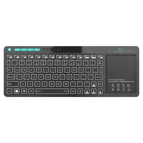 RIITEK ασύρματο πληκτρολόγιο Mini K18S με touchpad, RGB backlit, 2.4GHz & Bluetooth
