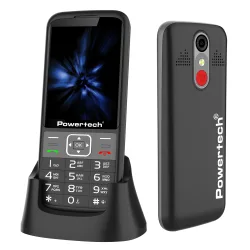 Powertech Sentry 3.36 Dual SIM Κινητό με Μεγάλα Κουμπιά (Ελληνικό Μενού) Μαύρο