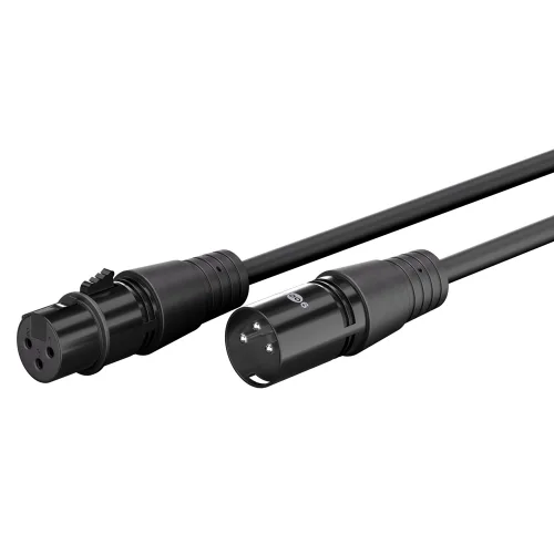 GOOBAY καλώδιο προέκτασης ήχου XLR 80042, 10m, μαύρο