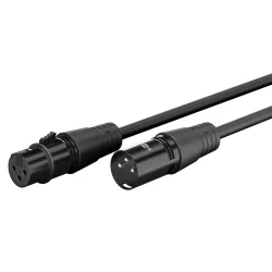 GOOBAY καλώδιο προέκτασης ήχου XLR 80359, 15m, μαύρο