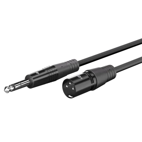 GOOBAY καλώδιο ήχου 6.35mm σε XLR 80054, 10m, μαύρο