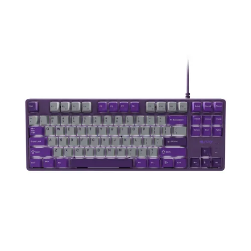 Fury Gaming Keyboard Kanabo K2 US Layout White Backlight Mechanical Gray-Violet (NFU-2350) (FURNFU-2350)