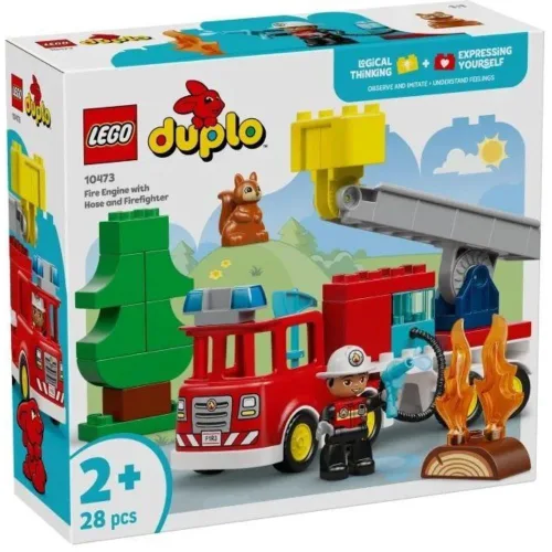 Lego Duplo Town Fire Engine With Hose And Firefighter (10473) (LGO10473)