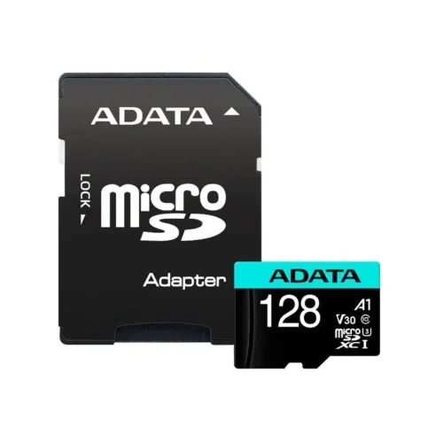Adata mSD PremierPro 128 GB UHS1 U3 V30 A2+adapter (AUSDX128GUI3V30SA2-RA1) (ADAAUSDX128GUI3V30SA2-RA1)