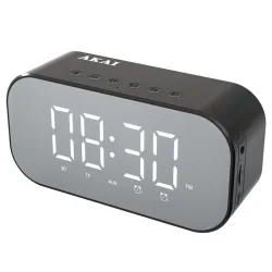 Akai ABTS-C5 Ξυπνητήρι και ηχείο Bluetooth με Aux-In, micro SD και FM – 3W - 1105221-0009