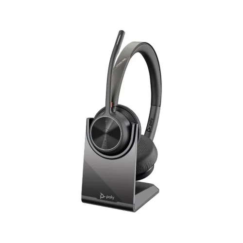 Poly Voyager 4320 UC Stereo USB-A Headset +BT700 USB-A Adapter +Charging Stand (77Y99AA)