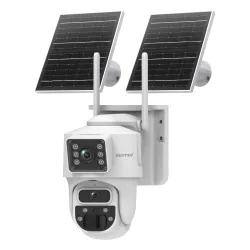 SECTEC smart ηλιακή κάμερα ST-537-6MAOV, dual lens, 3MP, WiFi, SD, PTZ, IP66