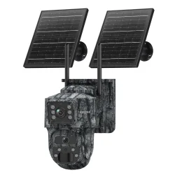 SECTEC smart ηλιακή κάμερα κυνηγού ST-537-6MAOV-4G-EU-G, dual lens, 3MP, 4G, SD, PTZ, IP66