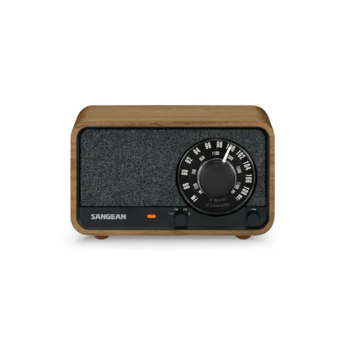 Sangean WR-8 Vintage Walnut AM/FM/Bluetooth Wooden Cabinet Radio