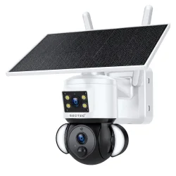 SECTEC smart ηλιακή κάμερα ST-538-6MAOV, dual lens, 3MP, WiFi, SD, PTZ, IP66