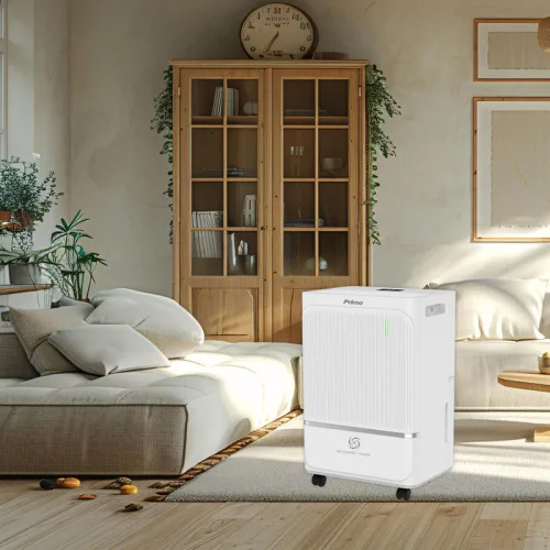 Αφυγραντήρας PRDH-45023i Primo 10L Ηλ/νικός R290 Με Χρωματική Ένδειξη Υγρασίας + Ιονιστή + Φίλτρο Ενεργού Άνθρακα Λευκός