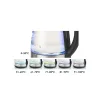 Βραστήρας PRCK-40497 Primo 1.7L 2200W Digital Γυάλινος Inox/Μαύρος