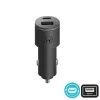 Motorola SJV102 Μαύρος ταχυφορτιστής αυτοκινήτου με 2xUSB Τype-C PD 2.0, Τype-A QC 3.0 και καλώδιο 1μ. Type-C σε Type-C-45W