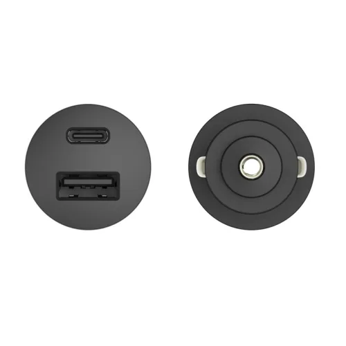 Motorola SJV102 Μαύρος ταχυφορτιστής αυτοκινήτου με 2xUSB Τype-C PD 2.0, Τype-A QC 3.0 και καλώδιο 1μ. Type-C σε Type-C-45W
