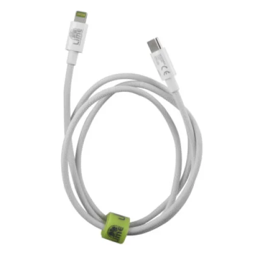 Lime LBCL01 Ανθεκτικό Πλεκτό Καλώδιο Lightning σε USB-C 30W, 1m Λευκό (8368844)
