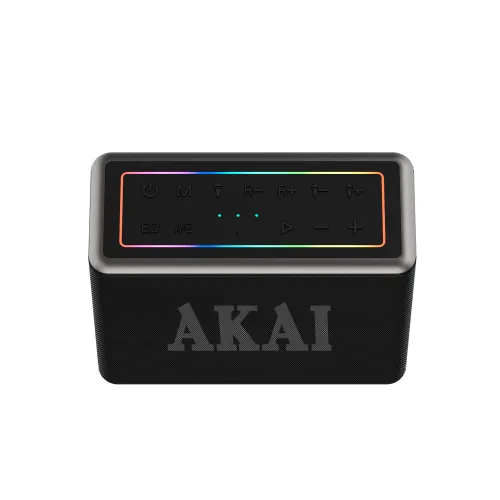 AKAI ABTSW-120 Αδιάβροχο Φορητό Ηχείο Bluetooth με 2 Ασύρματα Μικρόφωνα, TWS, 80W