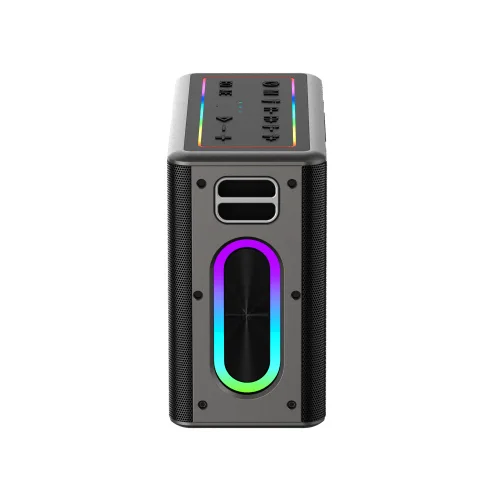 AKAI ABTSW-120 Αδιάβροχο Φορητό Ηχείο Bluetooth με 2 Ασύρματα Μικρόφωνα, TWS, 80W