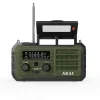 Akai APR-801 Ραδιόφωνο Επιβίωσης με Ηλιακό Πάνελ, Δυναμό, Bluetooth & Power Bank (Πράσινο)