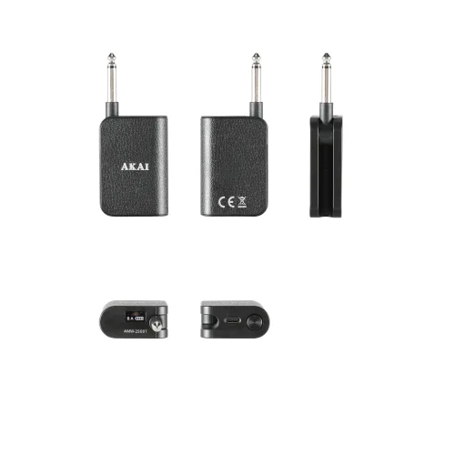 Akai AMW-250BT Ασύρματο Μικρόφωνο Χειρός με Δέκτη, 2.4GHz (Ασημί/Μαύρο)