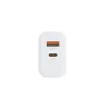 Osio OTU-5965W Ταχυφορτιστής Ρεύματος GaN 65W PD με USB-A & USB-C (Λευκός)