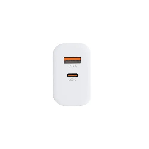 Osio OTU-5965W Ταχυφορτιστής Ρεύματος GaN 65W PD με USB-A & USB-C (Λευκός)