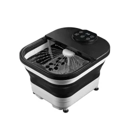First Austria FA-8116-4 – Υδρομασάζ Ποδιών Πτυσσόμενο 500W με Ψηφιακό Έλεγχο Θερμοκρασίας & Ρολά Μασάζ (Μαύρο/Λευκό)