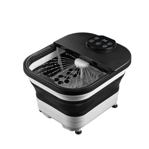 First Austria FA-8116-4 – Υδρομασάζ Ποδιών Πτυσσόμενο 500W με Ψηφιακό Έλεγχο Θερμοκρασίας & Ρολά Μασάζ (Μαύρο/Λευκό)