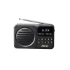 Akai APR-300BK Μαύρο μίνι φορητό ρετρό ραδιόφωνο FM/AM, Bluetooth, USB, microSD