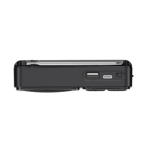 Akai APR-300BK Μαύρο μίνι φορητό ρετρό ραδιόφωνο FM/AM, Bluetooth, USB, microSD