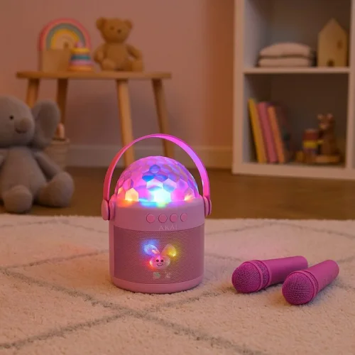 AKAI JoyBox Kids – Karaoke Ηχείο με 2 Ασύρματα Μικρόφωνα & RGB LED