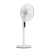 Osio OSF-9015 Λευκός αθόρυβος ανεμιστήρας δαπέδου 16” με BLDC motor, 24 ταχυτήτων με οθόνη και τηλεχειριστήριο-24W