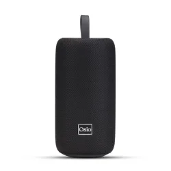 Osio OBT-8000BL Μαύρο αδιάβροχο φορητό ηχείο LED με IPX4, Bluetooth, USB, κάρτα TF, FM και TWS-16W