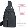 Nsp N122 Τσαντάκι Ώμου Crossbody Αδιάβροχο 5.7L (Σκούρο Γκρι) (8387807)