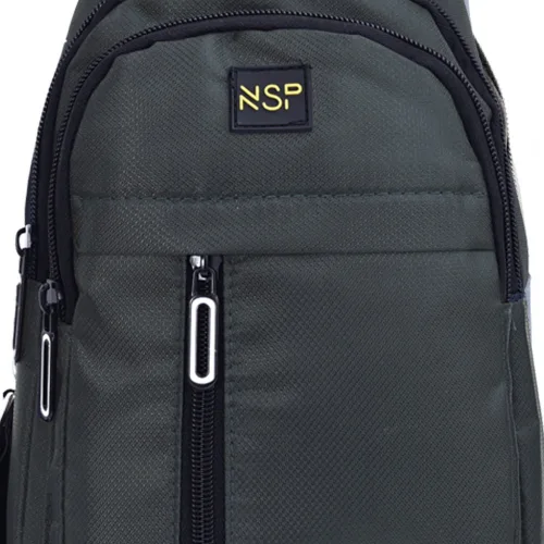 Nsp N122 Τσαντάκι Ώμου Crossbody Αδιάβροχο 5.7L (Σκούρο Γκρι) (8387807)