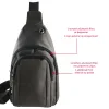 Nsp N123 Τσαντάκι Ώμου Crossbody Αδιάβροχο 5.7L (Μαύρο) (8387852)