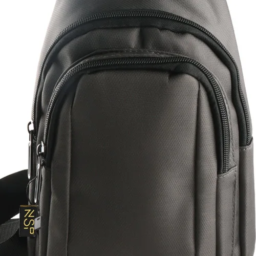 Nsp N123 Τσαντάκι Ώμου Crossbody Αδιάβροχο 5.7L (Μαύρο) (8387852)