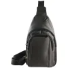 Nsp N123 Τσαντάκι Ώμου Crossbody Αδιάβροχο 5.7L (Μαύρο) (8387852)