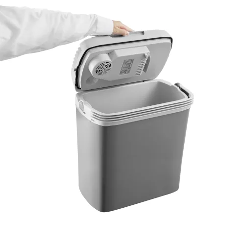 First FA-5170-6-GR – Φορητό Ψυγείο 19L 230V/12V & USB-C PD με Θέρμανση (52W/48W) Γκρι