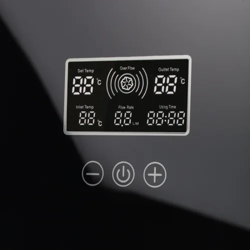Osio OHF-2890B Ηλεκτρικός Ταχυθερμαντήρας Τοίχου Μπάνιου Μαύρος 8,5 kW με Ψηφιακή Οθόνη