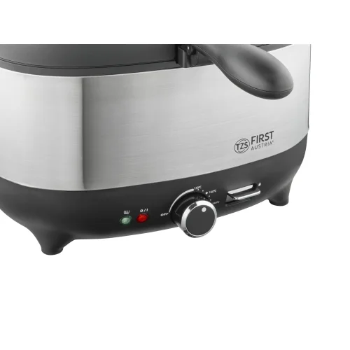 First Austria FA-5058-4 – Φριτέζα 3,5L 1800W με Παράθυρο Ελέγχου & αφαιρούμενο δοχείο λαδιού (Μαύρη/Inox)