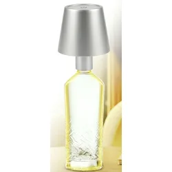 Add Living Bottle Light V2442 (3238) Επαναφορτιζόμενο φωτιστικό LED για μπουκάλι με 3 χρώματα φωτισμού, touch και IP44 (Ασημί)