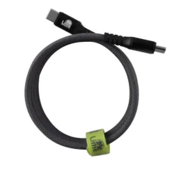 Lime LBMCC04 Ανθεκτικό Μαγνητικό Πλεκτό Καλώδιο USB-C σε USB-C 120W, 1,2m Γκρι (8387555)