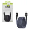 Lime LBMCC04 Ανθεκτικό Μαγνητικό Πλεκτό Καλώδιο USB-C σε USB-C 120W, 1,2m Γκρι (8387555)